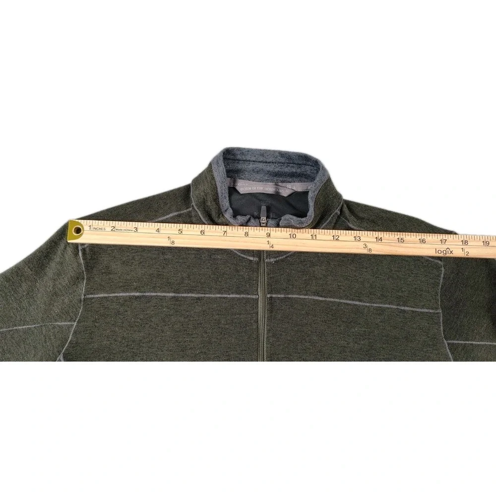 Kuhl  Outdoor Gear  1/4 Zip Mock Neck Long Sleeve  Pullover Mens  Dark Green